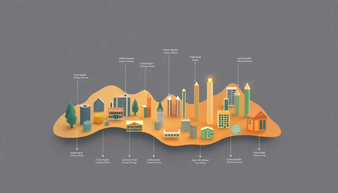 Elegante Tortendiagramm-Illustration eines diversifizierten ETF-Portfolios in Blautönen