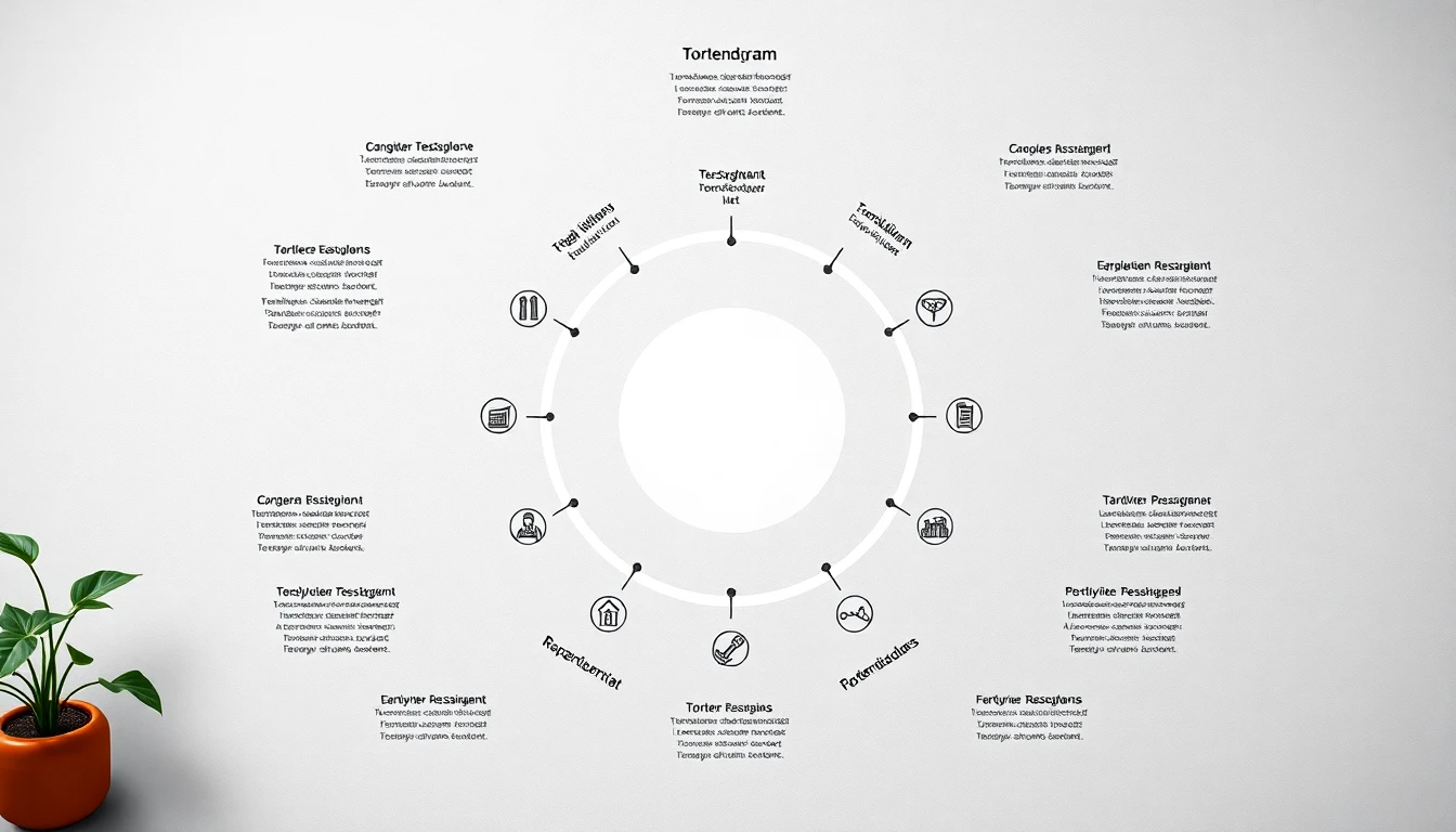 Tortendiagramm für ein ausgewogenes Portfolio